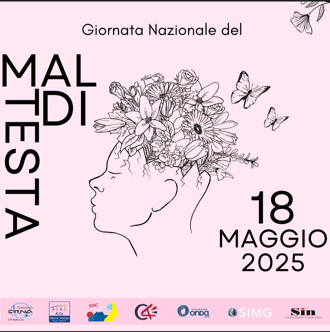 18 maggio 2025. Giornata nazionale del mal di testa. Sisc.